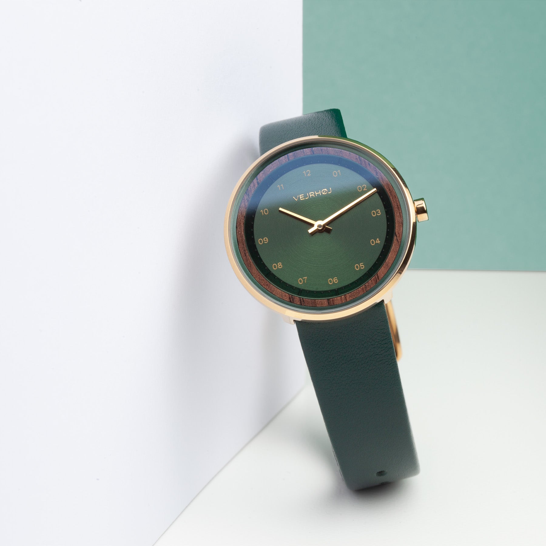 petite emerald green watch for women by VEJRHØJ 