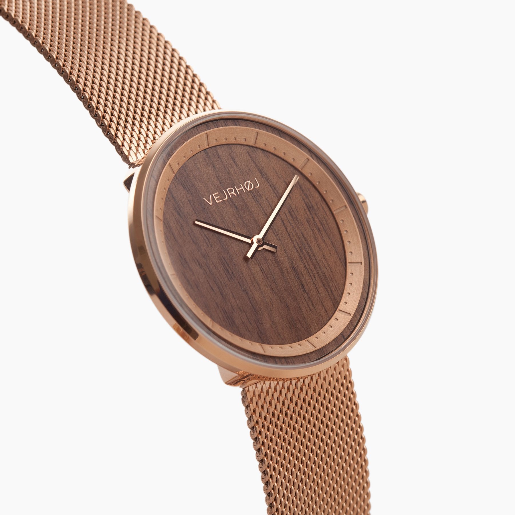 minimalistic rose gold watch - VEJRHØJ